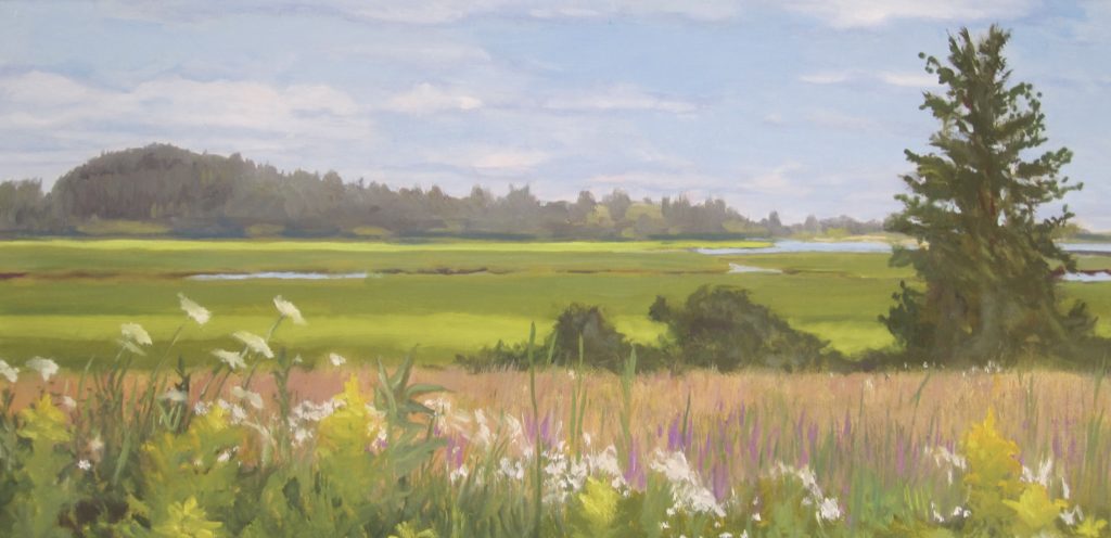 Wildflowers and Marsh, 10x20, 975