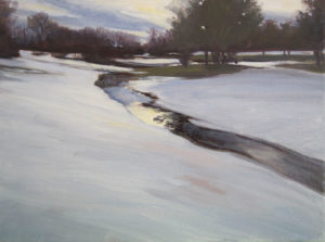 January Thaw, 9x12, $575, oil