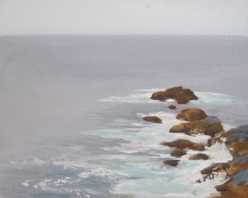 Monhegan Rocks and Sea, 8x10, $875