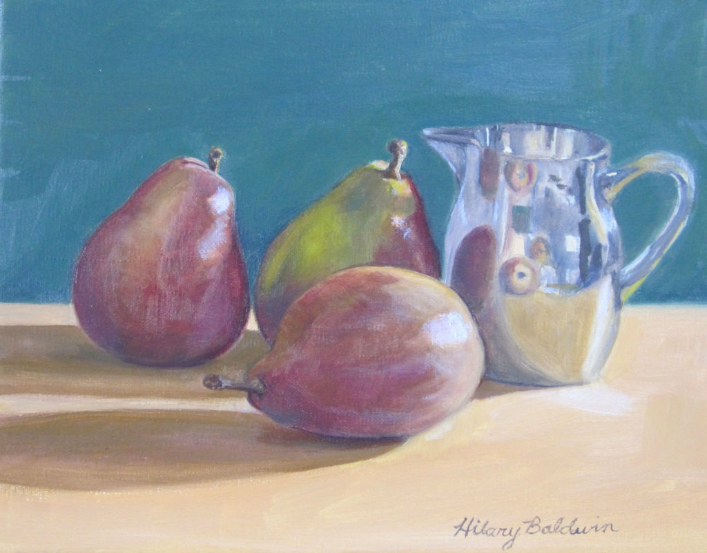 Red Pears, 8x10, $425, oil