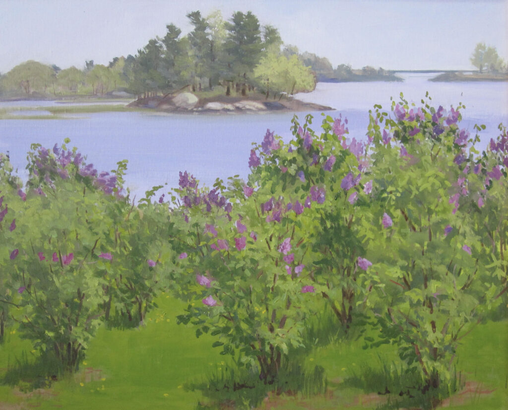 "Lilacs in May" 16x20, oil, $1500