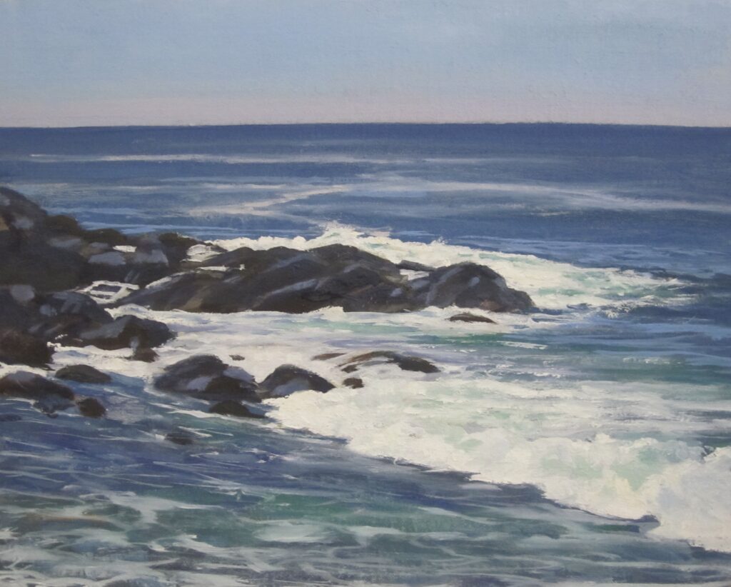"Christmas Cove August Morning", 11x14, 725