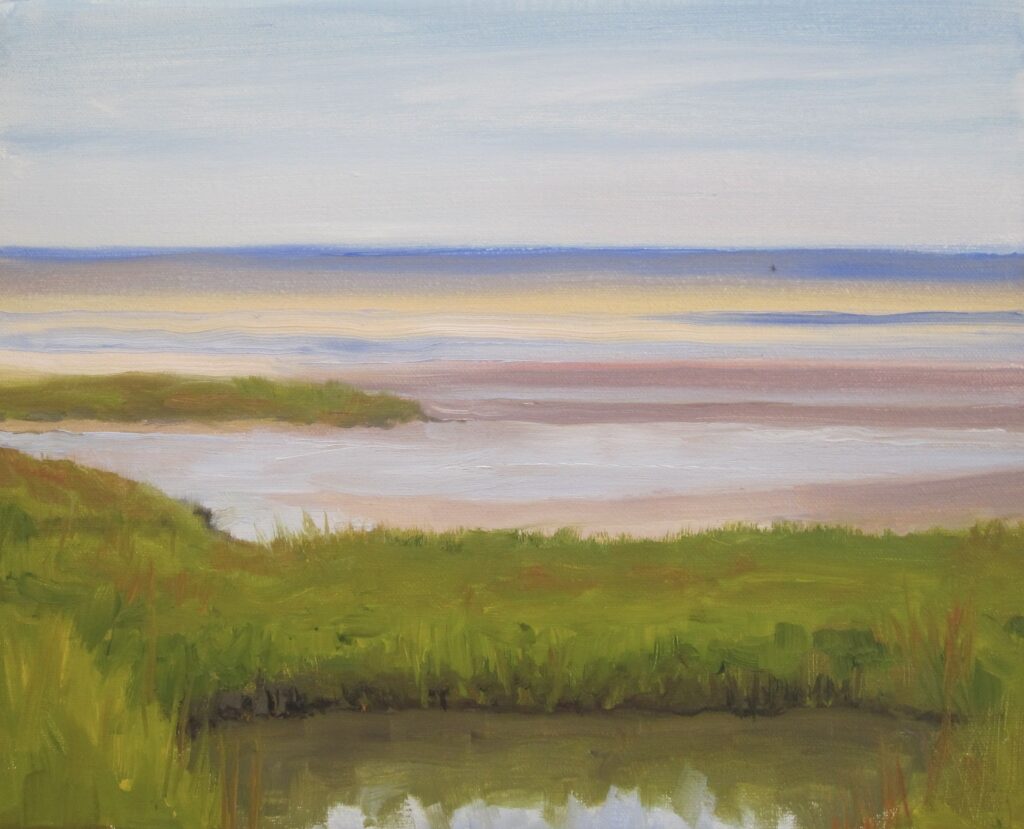 Rock Harbor Sandbars, 8x10, oil, 525